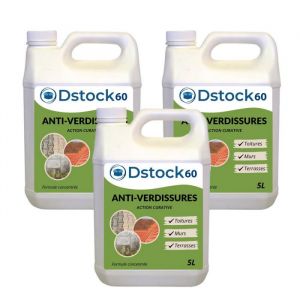 Nettoyant professionnel anti-verdissures - 5L - Entretien fa&ccedil;ades toitures et terrasses