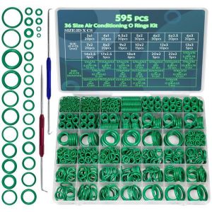 Kit Climatisation Voiture - Joint Climatisation -595PCS -SAE et métriques- Pour compresseur A/C de voiture et robinetterie