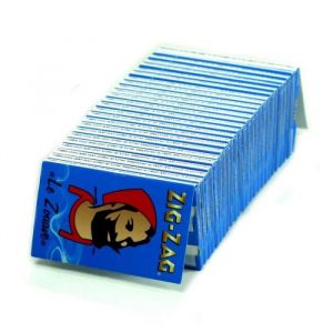 25 Carnets de Feuilles à Rouler - Zig Zag Bleu