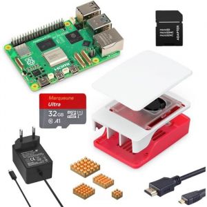 Marqueune Raspberry Pi Kit de d&eacute;marrage de bureau 5/4 Go (32 Go) Blanc