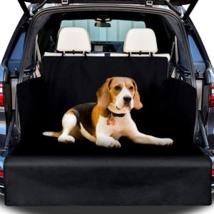 Protection Coffre Voiture Chien avec c&ocirc;t&eacute;sHousse Protectionimperm&eacute;able et Facile &agrave; Nettoyer185*104 Cm Tapis De Universel