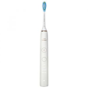 Philips Sonicare DiamondClean Brosse à Dents Electrique Rechargeable Blanche et Or HX9911/94