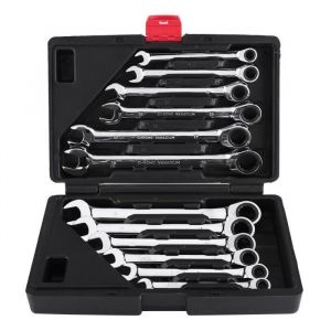 MEIHESHOP Jeu de 12pcs 8-19mm Clef à Molette Clé à Cliquet Tête Fixée