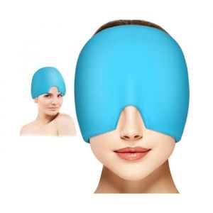 Chapeau - Migraine - Bonnet Relief - Gel Réutilisable - Compression 180° - Tissu Lycra