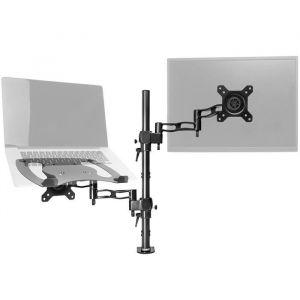 Support écran / moniteur PC et ordinateur portable pour bureau - DURONIC - DM35L1X1 - Réglable - Noir