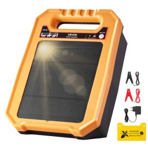 Chargeur de Cl&ocirc;ture &Eacute;lectrique Solaire-VEVOR-03 J-&Eacute;lectrificateur de Cl&ocirc;ture &Eacute;lectrique-pour Emp&ecirc;cher Intrusion Animaux Sauvages