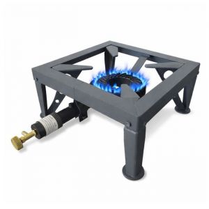 R&eacute;chaud &agrave; gaz 7500W Professionnel Charge 200Kg Tout fonte 4 pieds renforc&eacute;s - R&eacute;chaud Pro March&eacute; Cuisson Confiture Paella INTEC