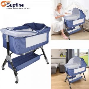 SUPFINE Berceau Cododo 2 en 1 - Conçu pour les 0-3 ans - Capacité de Charge de 15 kg - Lit évolutif pour Bébé