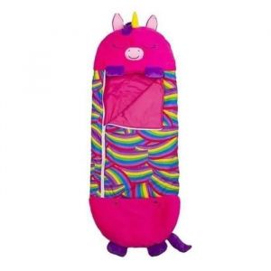 Sac de Couchage Enfant Duvet Enfant avec Oreiller 180x70cm pour Happy Nappers Violet-ZZ9