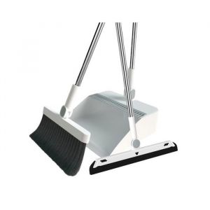 Ensemble Balai et Pelle Balayette et Pelle à Poussière avec Long Manche pour Le Nettoyage de La Maison La Cuisine La Bureau