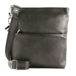MANDARINA DUCK Sac &agrave; &eacute;paule bandouli&egrave;re gris fonc&eacute; en cuir pour femme - Mellow Leather Crossover Bag M Graphite 206256