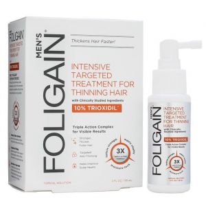 Lotion anti-chute de cheveux - FOLIGAIN - Homme - Trioxidil - Sans parabène - Stimulation de la croissance