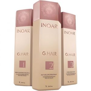 Lissage brésilien - INOAR - GHAIR - 1 Litre - Crème - Tous types de cheveux