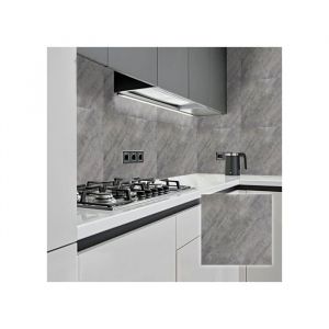 Dalles adh&eacute;sives PVC effet marbre gris 30x30 cm &ndash; lot de 20 (18 m&sup2;)  Auto-adh&eacute;sives imperm&eacute;ables