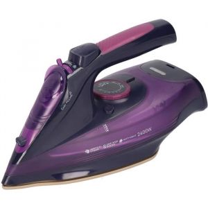 Fer à Repasser Sans Fil et Cu ur à Vapeur 2400 W - Violet - Anticalcaire