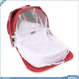 Ashata couffin Portable Couffin de voyage pour b&eacute;b&eacute; multifonctionnel Portable pliable l&eacute;ger parapharmacie membres Gris Rouge
