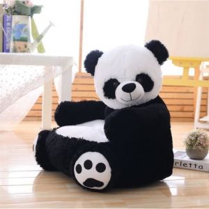 GOBRO Fauteuil B&eacute;b&eacute; Canap&eacute; enfant Coussin enfant en forme de Migons panda en Peluche Chaise enfant Jouet Cadeau Anniversaire