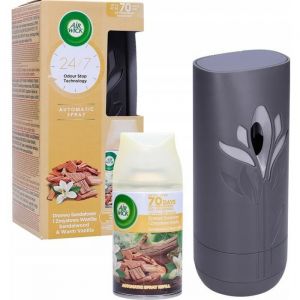 DÉSODORISANT AIR WICK FRESHMATIC BOIS DE SANTAL ET VANILLE SENSUELLE | DIFFUSEUR D'AIR AIR WICK