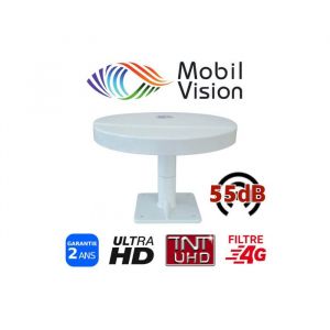 MOBILVISION Antenne TV TNTUHD 55dB Camping car Van Fourgon - OMNIVISION
