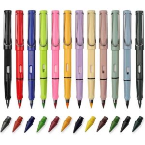 Crayon - 24 Pcs - Couleurs &Eacute;ternelles - Embouts Rempla&ccedil;ables - Pour &Eacute;tudiants et Enfants