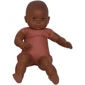 Poupon au corps souple en tissu. Type Africain. Hauteur 60cm