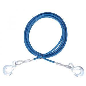 SURENHAP Câble de remorquage en acier Câble de remorquage de voiture 4 m x 10 mm Corde de sangle de remorquage moto remorquage