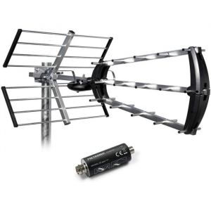 METRONIC 415054 Antenne dext&eacute;rieur trinappe 26 DB + Filtre 694 MHz 857