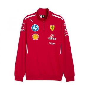 Sweat à col zippé Team Scuderia Ferrari HP Homme