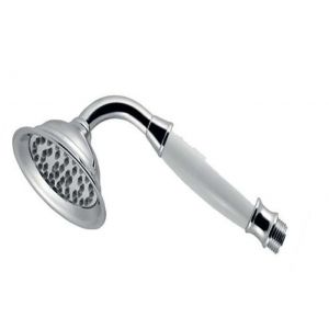 Pomme de douche - Rétro - Chrome - Plastique - Universel 1/2 - Compatible tous types de douche