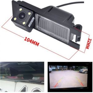 Caméra de recul arrière à 4 LED pour Alfa Romeo 156 159 166 147 Brera Spider 05V CCD étanche 104*32mm