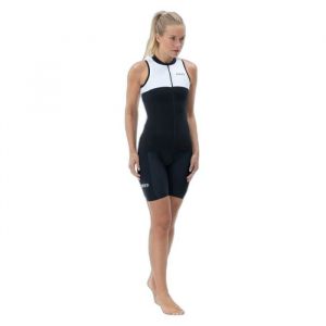 Combinaison trifonction sans manches long distance femme Zone3 Lava - black/green - M