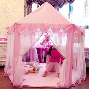 MIPAN.Tente pour Enfants - Maison De Jeu Tente DInt&eacute;rieur - Cadeau danniversaire Pour Fille De 3 &Agrave; 13 Ans - &Phi;140cm - Rose