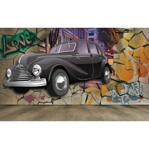 Papier Peint Photo INTISS&Eacute;-GRAFFITI-(202140)-300x223 cm-6 l&eacute;s-Mural Poster G&eacute;ant XXL-Panorama-Abstrait Voiture Peinture Soie Pad Mur