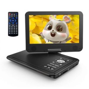 Lecteur DVD TV Portable Yoton YD105 - Voiture 125 avec Écran Pivotant HD 105 - Chargeur de Voiture - Batterie 2500mAh