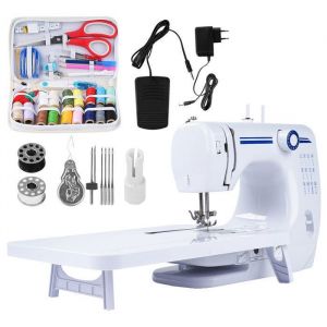 DEWIN Machine à coudre 608A machine à coudre électrique portable débutants avec carte dextension et kit de couture complet  EU
