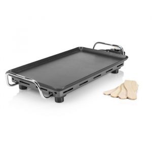 Plancha Chef Pro Classic Princess 102300 - 46 x 26 cm - 4 personnes - 2000 W - Fonte d'aluminium - Noire