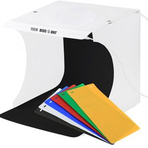 Studio photo portable - TD&reg; - Mini 20cm - 40 LED - Pliable - 5V/1A