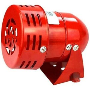 DRE-Sir&egrave;ne alarme 220V puissante sir&egrave;ne ext&eacute;rieure alarme 120dB rouge moteur fil Sirne m&eacute;tal corne industrie bateau alarme Ruika