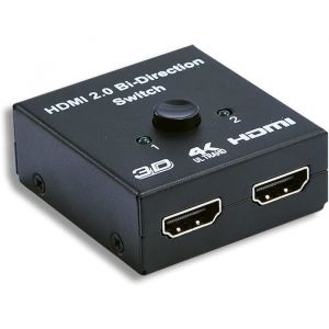 Switch Displayport 4K HDMI Splitter Bidirectionnel lentr&eacute;e 2 Sortie -2 entr&eacute;e 1 Sortie Commutateur Mini Splitter HDMI R&eacute;partiteur 2