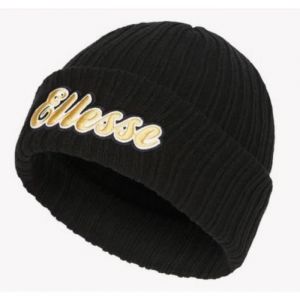 Bonnet - Ellesse - Noir et Jaune - Tricot Doux - Taille Unique - Accessoire de Mode