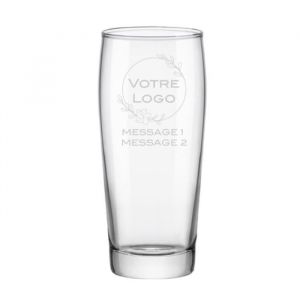 Lot de 6 verres &agrave; bi&egrave;re 65cl - Verre a biere personnalisable avec gravure laser pour textes et symboles [Verres a biere originaux]