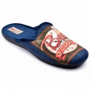 Pantoufle Homme Mule Fantaisie PHOTOPRINT MU99918 BEER