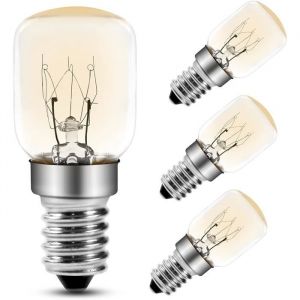 Ampoule Four 25W 300 Degres E14 T25 Ampoule Incandescence 2700K Blanc Chaud Dimmable Ampoules Pygm&eacute;es Lot de 4