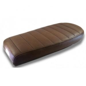 Selle biplace marron C.Racer Scrambler Brown pour moto café racer vintage bobber