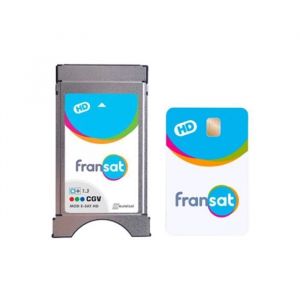 Module Satellite - CGV - CI+ 1.3 HD - Carte Fransat PC7 HD - Haute Définition - Compatible TV
