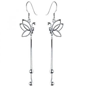 Boucles doreille - ABIJOUX - Papillon - Argent 925 - 6 cm - Femme - Crochet