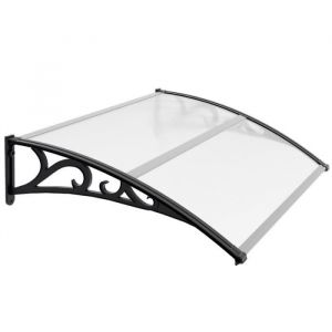 Bettizia Auvent pour porte Auvent de porte entrée marquise de terrasse 100 x 150 cm MARQUISE - AUVENT POUR PORTE