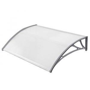 Auvent de Porte Entr&eacute;e Marquise Solaire AUFUN - Largeur 150cm - Profondeur 100cm - Anti-UV