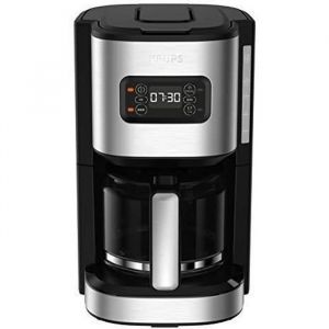 Krups Excellence Cafetière Electrique Inox 125 L Programmable 24h Sélecteur Puissance dInfusion Fonction 1/4 Tasses Auto-Off Après