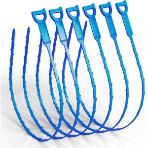 Furet D&eacute;boucheur Canalisation [6 Pi&egrave;ces] - 63Cm De Long - Furet Plomberie Id&eacute;al Pour Nettoyage De Tuyaux &Eacute;cologique - Spirale De Ne